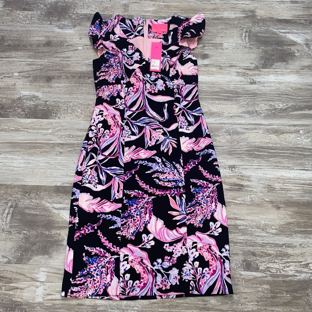 Lilly Pulitzer-Mina Floral Print Ruffle - Picture 7 of 13